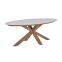 GI Scotland ovale tuintafel 230x115 cm. - Teak look (OP=OP)