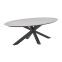 GI Scotland ovale tuintafel 230x115 cm. - Carbon Black