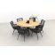 Jasmine Black/Taste Prado 6-persoons ronde dining tuinset Ø160 cm. - Teak
