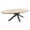 GI Edison ovale houtlook tuintafel 220x115 cm.
