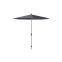 Platinum Riva stokparasol 2,5 m. rond - Antraciet