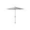 Platinum Riva stokparasol 2,5 m. rond - Light Grey