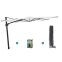 Perfect Shadow Ultra Eclipse Zweefparasol - 3x3m. - Antraciet/Soft Sand met ingraafvoet en hoes