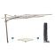 Perfect Shadow Ultra Eclipse Zweefparasol - 3x3m. - Latte/Urban Taupe met Murcia voet en hoes