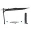 Perfect Shadow Ultra Eclipse Zweefparasol - 4x3m. - Antraciet/Ash Black met Valencia voet en hoes