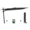 Perfect Shadow Ultra Eclipse Zweefparasol - 4x3m. - Antraciet/Ash Black met ingraafvoet en hoes