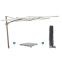 Perfect Shadow Ultra Eclipse Zweefparasol - 4x3m. - Latte/Soft Sand met Valencia voet en hoes