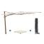 Perfect Shadow Ultra Eclipse Zweefparasol - 4x3m. - Woodlook/Soft Sand met Murcia voet en hoes
