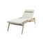 Corfu verrijdbaar ligbed incl. kussen & side table - Latte