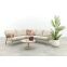 Viento/Canto aluminium hoekbank loungeset - Latte