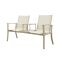 Tete-a-Tete aluminium tuinbank Felix - Latte/Beige