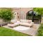 Savannah hoekbank chaise longue loungeset - beige - weerbestendig - Links