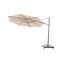 4-Seasons Siesta Premium - zweefparasol 350 cm. - Woodlook/Sand