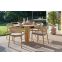 Hartman Taragona/Girona ronde stapelbare tuinset voor 4 personen 120 cm. - Cappuccino