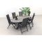 Hartman Milaan/Silva houtlook 240x115 cm. ovale tuinset - 7-delig