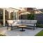 Viento/Canto aluminium hoekbank loungeset - Royal Grey/Teak
