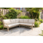 Viento aluminium hoekbank - Latte