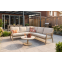 Viento/Canto aluminium hoekbank loungeset - Latte