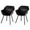 Set van 2 - Hartman Sophie Element dining armstoel - Carbon black