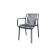 Stripe stapelbare tuinstoel - Antraciet