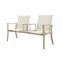 Tete-a-Tete aluminium tuinbank Felix - Latte/Beige