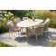 Taste Florence/Lecce organische tuinset voor 6 personen 240x120 cm. - Latte
