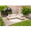 Savannah hoekbank chaise longue loungeset - beige - weerbestendig - Rechts