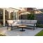 Viento/Canto aluminium hoekbank loungeset - Royal Grey/Teak