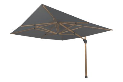 Van der Garde 4-Seasons Hacienda zweefparasol 300 x 400 cm. Woodlook - Charcoal aanbieding