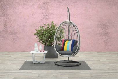Hangstoel Panama swing egg - Cloudy grey