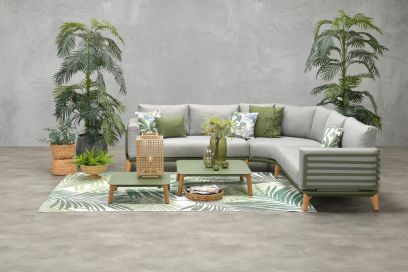 Garden Impressions Carmen loungeset - Moss groen - 5-delig