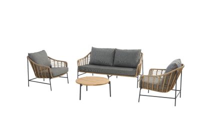 4 Seasons Timor/Yoga stoel-bank loungeset - 4 delig