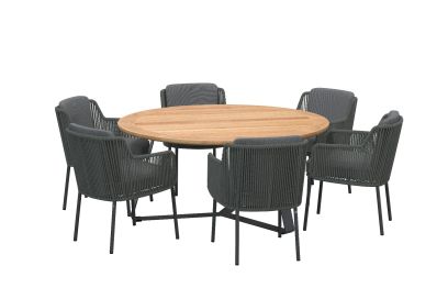 4 Seasons Bernini/Basso 160 cm. rond tuinset - 7 delig