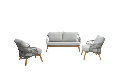 4 Seasons Sempre stoel-bank loungeset - 3 Delig