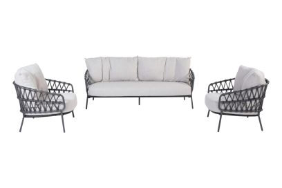 4 Seasons Calpi stoel-bank loungeset - 3-delig 