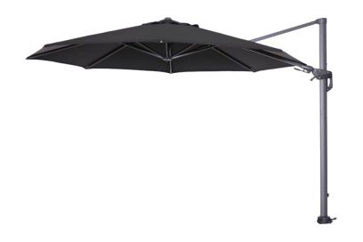 Van der Garde Hawaii Zweefparasol 350 cm. Rond - Zwart aanbieding