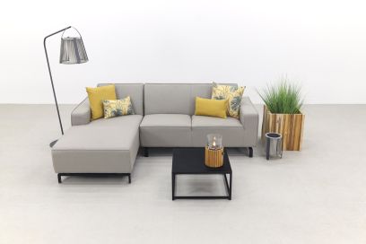 Boavista/Toronto loungebank chaise longue - Nature Grey - 3-delig - rechts