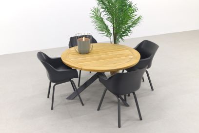 Hartman Sophie Element Xerix/Taste Prado 130 cm. - Ronde tuinset