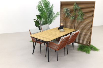 Teresa Terra/Bella 180x90 cm. - 5-delige tuinset