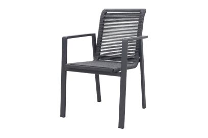 GreenChair Lagoon - stapelbare tuinstoel - antraciet