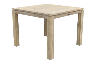 Rome teak tuintafel 100 x 100 cm. - Grey