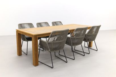 4 Seasons Ramblas/Rome brown 240 cm. tuinset - 7-delig