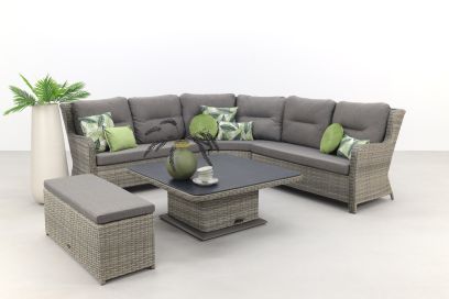 Sandigo lounge dining set met bijzetbank