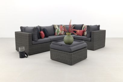 Suns Garda loungeset antraciet - exclusief middel