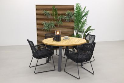 Taste Athena/Ambassador 130cm. rond tuinset - 5 delig