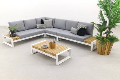 Taste Matisse loungeset - Wit - 5 delig