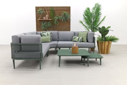 Garden Impressions Nina loungeset - Moss green/light grey
