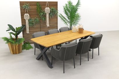 4 Seasons Bernini / Sefa tuintafel - Teak - tuinset 7-delig