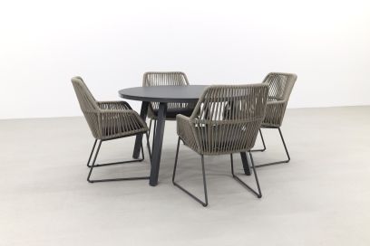 4 Seasons Ramblas/Hartman Miami 128 cm. - ronde tuinset