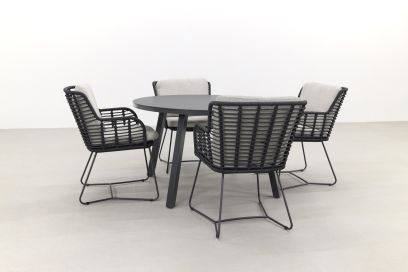 4 Seasons Fabrice/Hartman Miami 128 cm. - ronde tuinset